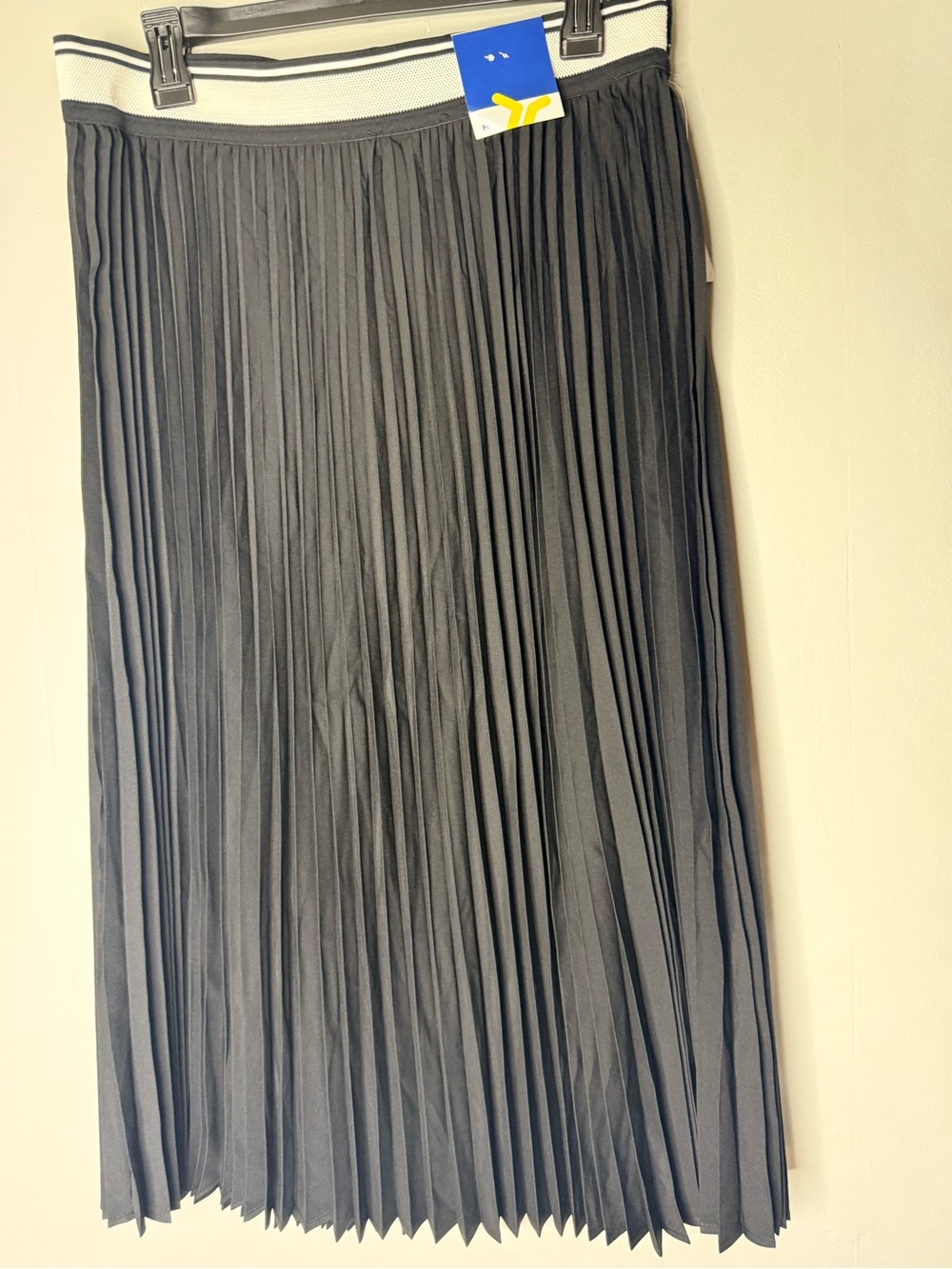 Old Navy Pleated Midi Skirt with Contrast Waistband
